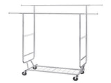 Heavy Duty Clothes Rack, Double Hanging Rod Clothing Garment Rack for Hanging Clothes, Adjustable V952-JYKCYJ4858221BPVDV0