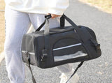 Portable Pet Bag for Small Dogs and Cats - Black Travel Tote with Pet Mat V888-ELOSUNG22794