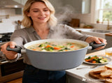 CLEVINGER 24CM NON-STICK CASSEROLE WITH LID V915-CV0315