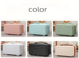 14 Inch Mini Makeup Case, Lightweight Cosmetic Travel Bag with Shoulder Strap & Zipper V1232-XSSNB005