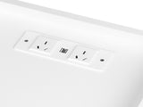 Levede Bedside Table USB Charger Outlet RGB White NI1049-WH