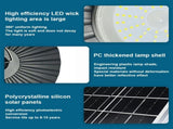 Solar Pendant Lights with Remote Control Human Body Sensor 5 Modes 3 Timing Dimmable Outdoor IP65 V1294-YM0901-H49253