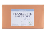 Accessorize Cotton Flannelette Sheet Set 40cm Wall Terracotta Queen V442-HIN-SHEETS-COTTONFLANNEL-TERRACOTTA-QS