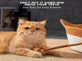 Instinct Basket for Cats, Cat Bed, Under 10kg Cotton Rope Cat Bed with Cushion, Large Foldable V1366-AZ2-W-10893