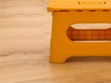 Folding Step Stool Portable Strong Space Saving Plastic Footstool for Adults and Kids Yellow V1294-YM0716-3116220006212