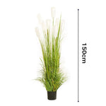 SOGA 2X 150cm Wheat Plume Grass Artificial Plant, Home Decor APLANTFH6003X2