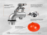 3/4 Inch Stainless Steel Float Valve for Tank, Heavy-Duty Design with Adjustable Angle Rod for V1366-AZ2-W-14614
