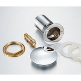 Basin Drain with Overflow Hole Stainless Steel Lid, Stainless Steel Body, Copper Nut, Copper V1237-ZY-528-059