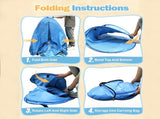 Pop Up Beach Tent 3-4 Person UPF 50 Sun Shelter with Carry Bag Quick-Setup Shade for V1107-CS-LYZP1