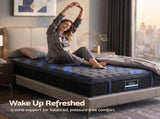 Giselle 34cm Single Hybrid Mattress with Cooling Gel Memory Foam and Edge Support MATTRESS-E-ESPORT-34-S
