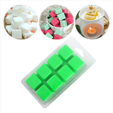 Wax Melt Containers-8 Cavity Clear Empty Plastic Melt Molds-50 Packs Cubes Clamshells for Tarts V1370-AZ4-07760