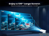 HY300 Pro mini portable projector, native 1280 * 720P support 4K / 350ANSI smart projector, with V1106-HRTY-001