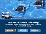 WYBOT Grampus 800 Robotic Pool Cleaner, Automatic Vacuum with Quick Clean, Wall Climbing Capability, V219-POLCLNWY8CCA