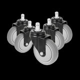 5x Office Chair Caster Wheels Set Heavy Duty & Safe for All Floors w/Universal Fit V63-828141