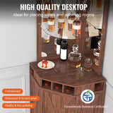 VEVOR Corner Industrial Bar Cabinet, Wine Table for Liquor &es, Sideboard Buffet Cabinet with V952-QJ23631573211CRJ2V0