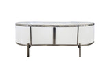Kingsley Coffee Table - White V292-CT-KINGSLEY-WHITEBASE-WHITEMARBLE