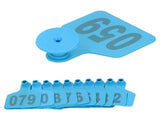 001100 Number Plastic Tag Livestock Animal Ear Tag for Marking Cattle Cows Animal Farm Accessories V1294-YM0901-3111200210611