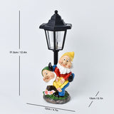 Resin Hummingbird Solar Lamp Outdoor Garden Sculpture Couple Hummingbird - Multi-color - Size 55 V1347-118-89810-MLT-55