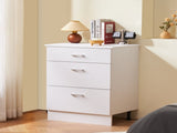 White Shaker Base Cabinet with 3 Drawers, 60 cm Unassembled Drawer Base Cabinet, 60 W x 48 D x 82 H V952-CJDJCJDJ3CW6PZGL7V0