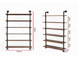 Artiss Floating DIY Pipe Shelf 6 Tiers - IRA PIPE-DIY-SHELF-90