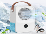 Portable air conditioner, 4-speed evaporative air cooler humidifier, personal desktop fan with large V1369-AZ3-W-03845