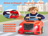Engine Toy, 60 Pieces, Kids Mechanic Car Repair Set with Removable Parts, Lights and Sounds, V952-KCYQWJHSKCZXMUPE2001V9