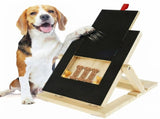 CARLA HOME Dog Nail Scratch Board with Snack Box, Height Adjustable Puppy Nail Pet V178-36570