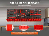 Wall Mounted Storage Bins, 30-Bin Parts Rack Organizer Garage Plastic Shop Tool with Wall V952-BGSWLXGJBGWLFKK39V0