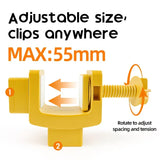 Manual Ball Launcher Adjustable Difficulty, No Batteries Needed, Clip-On Automatic Ball Dispensing, V1232-CWWJ-001