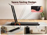 Everfit 3 in 1 Walking Pad Treadmill 12% Incline Under Desk Foldable Treadmills for Home Gym With TMILL-380H-2INC-BK