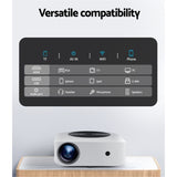 Devanti Bluetooth Video Projector WIFI 1080P Home Theater HDMI Touch Screen VP-280-WIFI-BT-WH