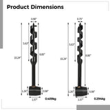 2PCS Hand Wood Auger Drill Bits, 0.75" & 1" Carbon Steel Manual Scotch Eye Augers, Bushcraft Camping V1369-AZ3-W-08566