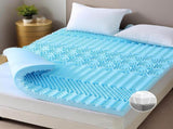 Double Bamboo Memory Foam Mattress Topper 7-Zone 8cm V178-66888
