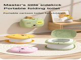 Car Folding Potty, cute cartoon design, folds in seconds for easy carrying, widened seat ring for V1232-LYZDMT001