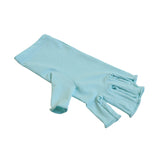 5-Pair Blue UV Protection Fingerless Gloves for Nail Art Curing and Cycling Sun Protection - Made of V888-ELOSUNG39418