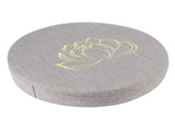 Embroidery Linen Cushion Thickened Round Straw Yoga Mat Home Balcony Seating CushionGray 1 V1294-YM0901-3111200222112
