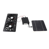 Solar Exhaust Fan IPX7 Waterproof Safe 20W Solar Panel Ventilation Fan with Energy Storage Box for V1294-YM0901-3111240101311