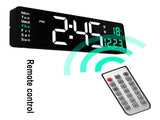 Large Screen Function Display Clock Living Room Wall Hanging Clock LED Display Remote Control Clock V1294-YM0716-220708CY12-3