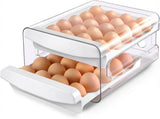 Egg carton - Egg storage box - Kitchen storage box - Double-layered, stackable - Suitable for 40 V1188-MS101-01016-1