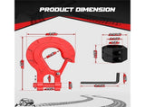 Winch Hook 3/8" - Clevis Slip Hook with Safety Latch & Winch Cable Hook Stopper, Grade 70 Forged V1192-AZ-W-3413