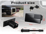Tow Hitch Cover, Heavy American Flag Metal Trailer Hitch Cover for 2 Inch Receivers, Ideal for Truck V1188-CYX-J02-3875