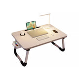 Laptop Bed Desk Foldable Portable Bed Table Tray Stand with Cup Holder Drawer for Sofa Floor Reading V1294-YM0901-3116240019011