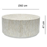 PURIST MOTHER OF PEARL HAND MADE COFFEE TABLE V742-FEH1