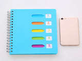 5 Subject College Ruled,Small Spiral 5x7 with Removable Divider Tabs, Lined Spiral V1189-LWWAL-20260401-06162