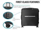 Olympus Astra 29in Lightweight Hard Shell Suitcase - Obsidian Black LUG-901-29-BK