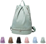 Gym Swim Backpack With Shoe Compartment, Wet Dry Separation Foldable Travel Sports Bag For Women, V1237-ZY-807-214