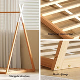 Artiss Bed Frame Wooden Kids House Single Frame Oak ENID WBED-ENID-S-OAK