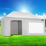 Instahut Gazebo Pop Up Marquee 3x6 Folding Tent Gazebos 500D Oxford Fabric White GAZEBO-C-3X6-DX-WHITE