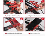 P30 aluminum alloy Bike Phone Holder for 3.5" to 7.5" Device Bicycle Phone Stand Scooter Moto Mount V1192-AZ-W-3265