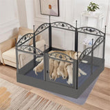 XL Metal Dog Playpen Indoor Fence with Waterproof Pad V178-66970
